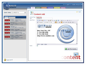The Semkhor WYSIWYG Editor makes adding and editing content easy.